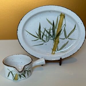 Midwinter Stonehenge RANGOON Oval Serving Platter Gravy Boat